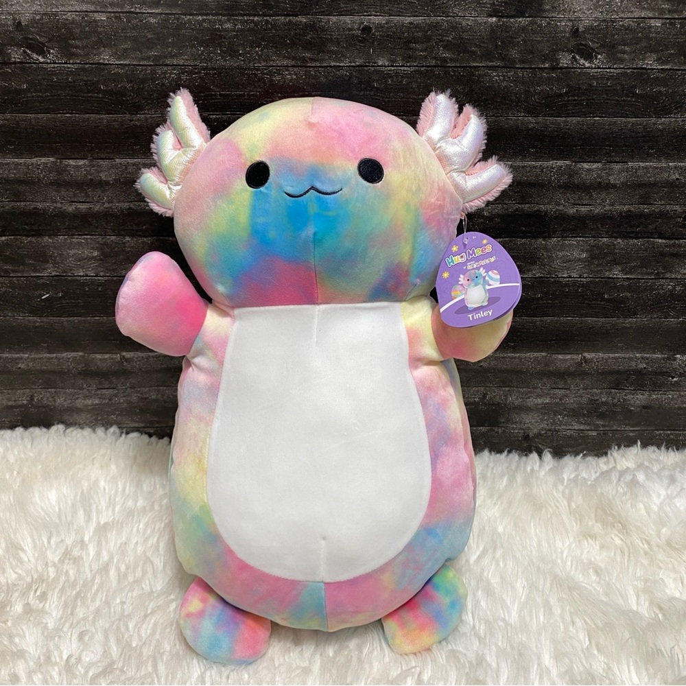 🆕 SQUISHMALLOWS TINLEY THE AXOLOTL PASTEL TIE DYE HUG A MALLOW SEA ANIMAL PLUSH